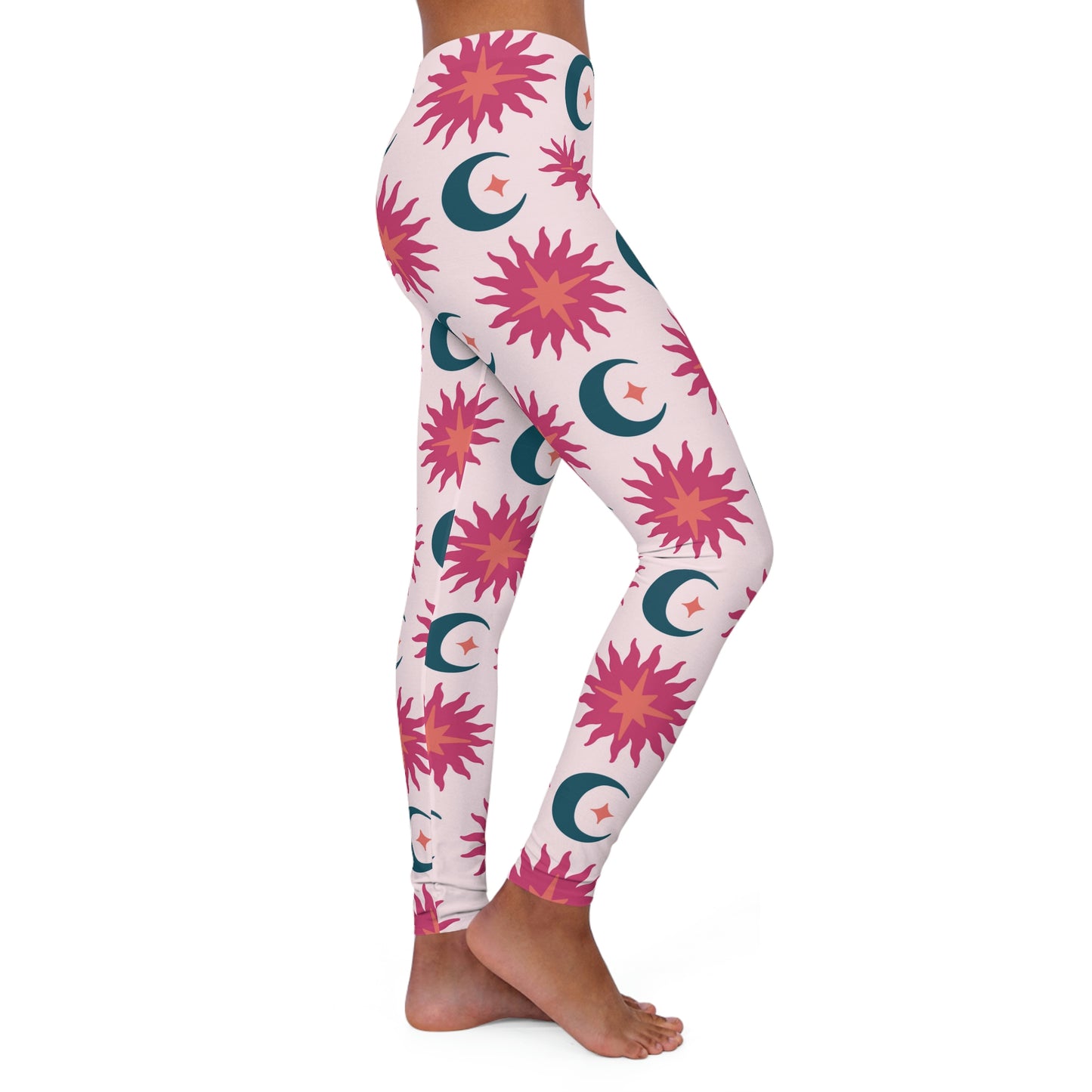 Samantha Foley Moon & Stars Yoga Pants - Pink