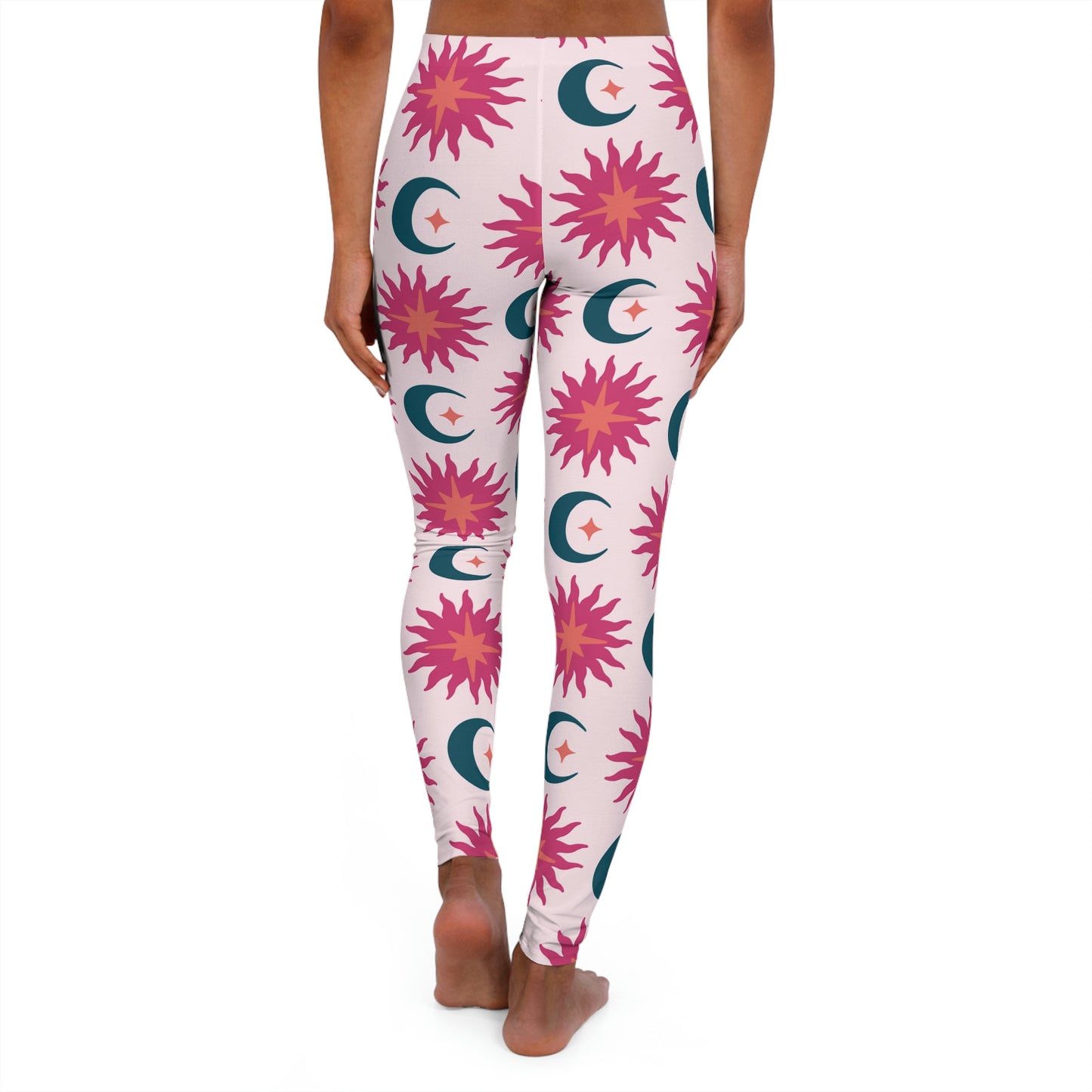 Samantha Foley Moon & Stars Yoga Pants - Pink
