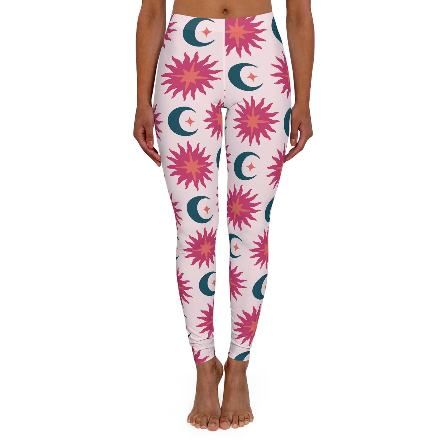 Samantha Foley Moon & Stars Yoga Pants - Pink