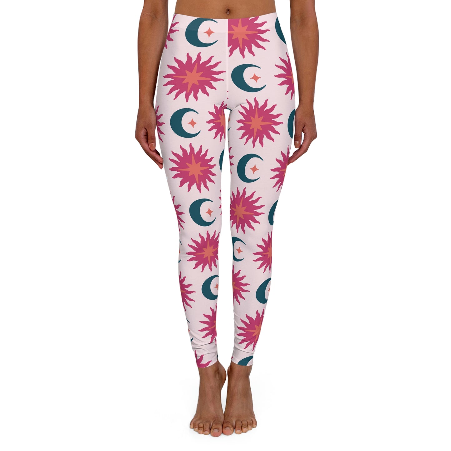 Samantha Foley Moon & Stars Yoga Pants - Pink